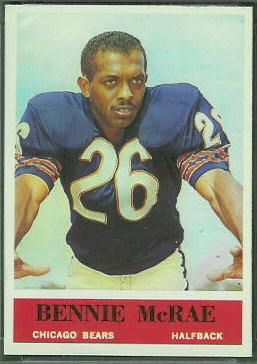 Bennie McRae 1964 Philadelphia football card