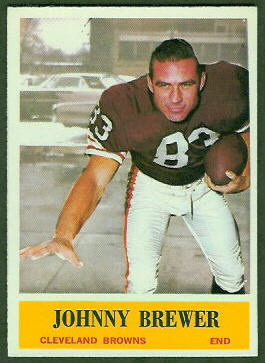 Johnny Brewer 1964 Philadelphia football card