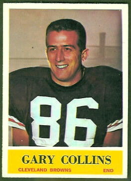 Gary Collins 1964 Philadelphia football card Gary Collins 1964 Philadelphia football card