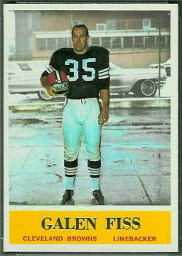 Galen Fiss 1964 Philadelphia football card
