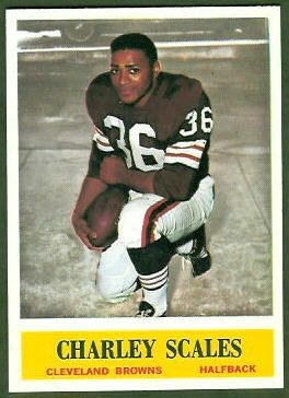 Charley Scales 1964 Philadelphia football card