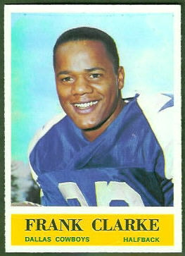 Frank Clarke 1964 Philadelphia football card