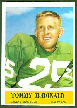 Tommy McDonald 1964 Philadelphia football card Tommy McDonald 1964 Philadelphia football card