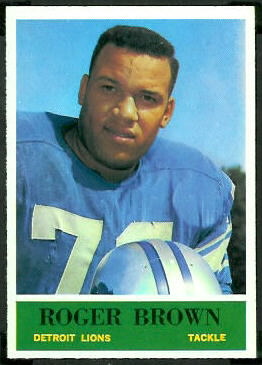 Roger Brown 1964 Philadelphia football card