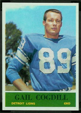 Gail Cogdill 1964 Philadelphia football card