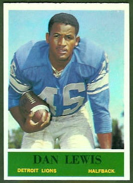 Dan Lewis 1964 Philadelphia football card