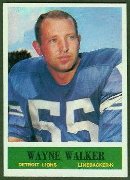 Wayne Walker 1964 Philadelphia football card