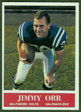 Jimmy Orr 1964 Philadelphia football card Jimmy Orr 1964 Philadelphia football card