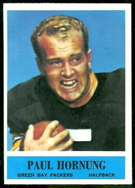 Paul Hornung 1964 Philadelphia football card