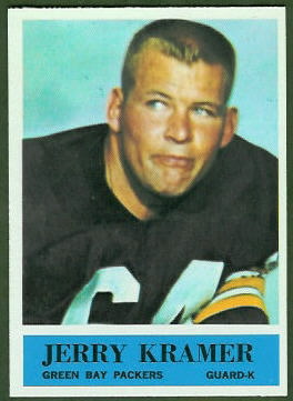 Jerry Kramer 1964 Philadelphia football card