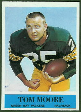 Tom Moore 1964 Philadelphia football card
