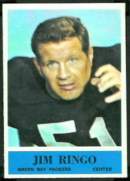 Jim Ringo 1964 Philadelphia football card