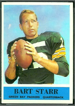 Bart Starr 1964 Philadelphia football card