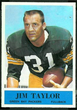 Jim Taylor 1964 Philadelphia football card
