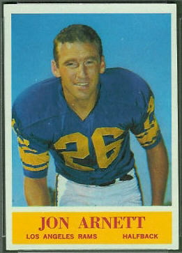 Jon Arnett 1964 Philadelphia football card Jon Arnett 1964 Philadelphia football card