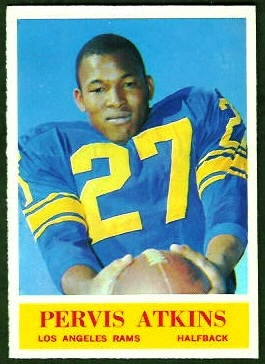 Pervis Atkins 1964 Philadelphia football card Pervis Atkins 1964 Philadelphia football card
