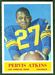 1964 Philadelphia Pervis Atkins football card