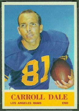 Carroll Dale 1964 Philadelphia football card