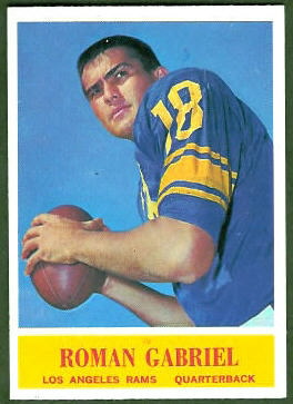 Roman Gabriel 1964 Philadelphia football card Roman Gabriel 1964 Philadelphia football card