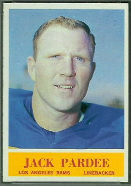 Jack Pardee 1964 Philadelphia football card