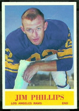 Jim Phillips 1964 Philadelphia football card