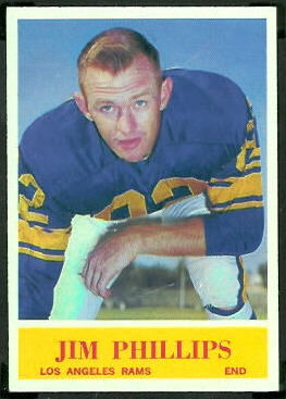 Jim Phillips 1964 Philadelphia football card Jim Phillips 1964 Philadelphia football card