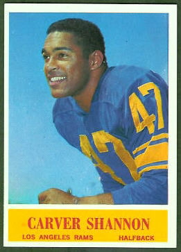 Carver Shannon 1964 Philadelphia football card