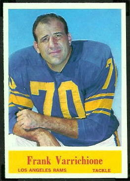 Frank Varrichione 1964 Philadelphia football card