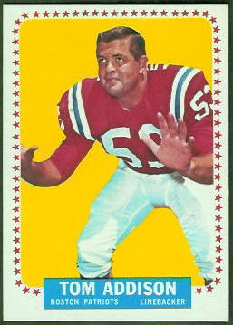 Tommy Addison 1964 Topps football card