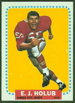 E.J. Holub 1964 Topps football card