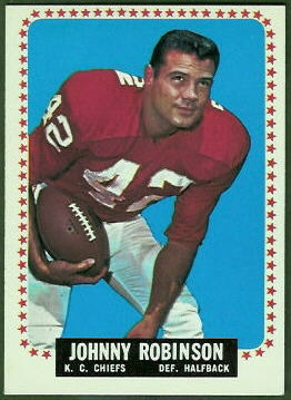 Johnny Robinson 1964 Topps football card Johnny Robinson 1964 Topps football card