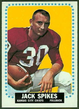 Jack Spikes 1964 Topps football card