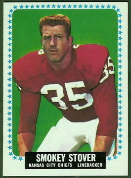 Smokey Stover 1964 Topps football card Smokey Stover 1964 Topps football card
