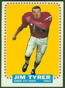 Jim Tyrer 1964 Topps football card