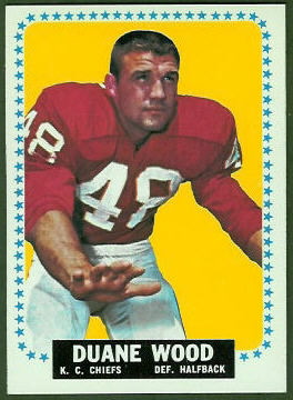 Duane Wood 1964 Topps football card Duane Wood 1964 Topps football card