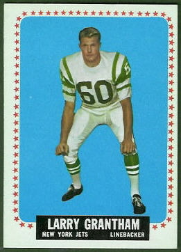 Larry Grantham 1964 Topps football card