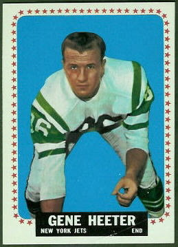 Gene Heeter 1964 Topps football card