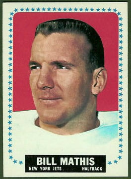 Bill Mathis 1964 Topps football card