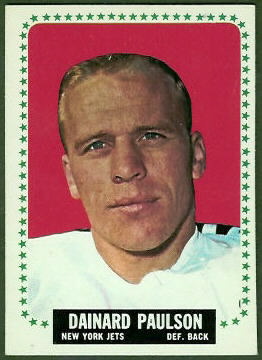 Dainard Paulson 1964 Topps football card