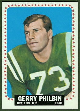 Gerry Philbin 1964 Topps football card