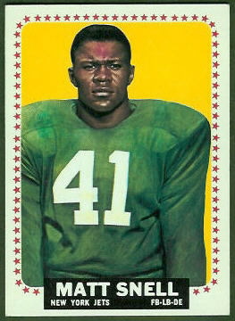 Matt Snell 1964 Topps football card