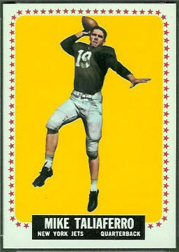 Mike Taliaferro 1964 Topps football card