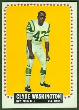 Clyde Washington 1964 Topps football card