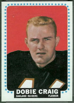 Dobie Craig 1964 Topps football card