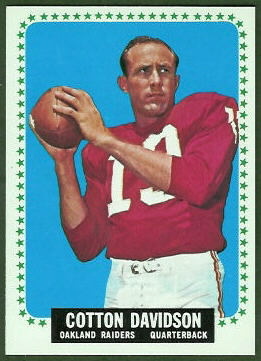 Cotton Davidson 1964 Topps football card