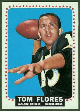 Tom Flores 1964 Topps football card