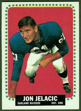 Jon Jelacic 1964 Topps football card Jon Jelacic 1964 Topps football card