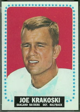 Joe Krakoski 1964 Topps football card