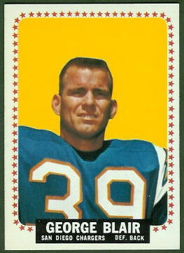 George Blair 1964 Topps football card George Blair 1964 Topps football card
