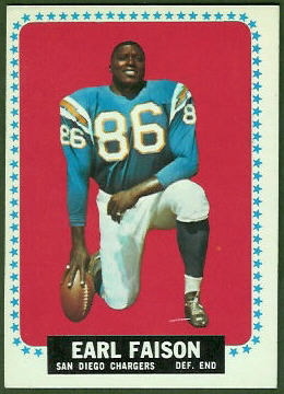 Earl Faison 1964 Topps football card Earl Faison 1964 Topps football card